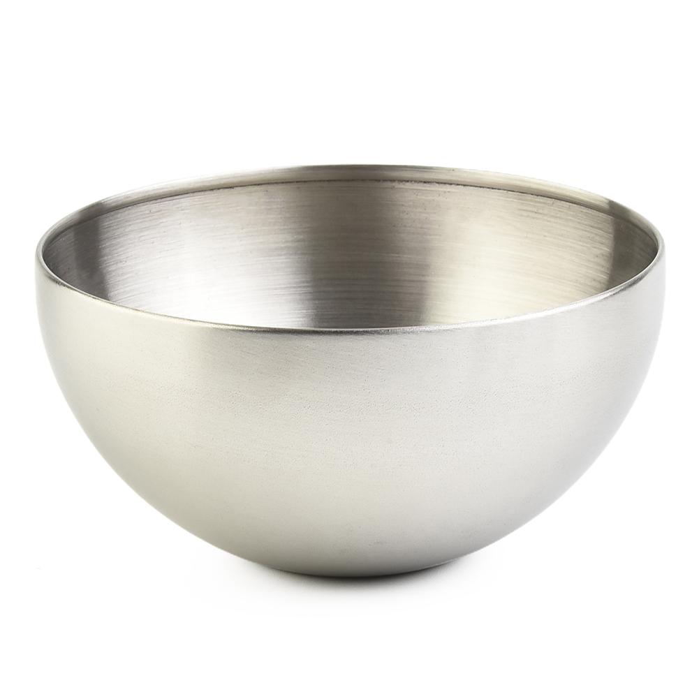 Stainless Steel Fruit Salad Bowls 12/15/20cm Double Walled Bowl For Salade Soup Rice Kitchen Tableware Food Container