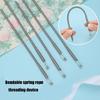Pack of 10 Flexible Spring Drawstring Threader Stainless Steel Drawstring Threader Waistband Elastic Cord Threading Tool