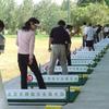 Plastic Golf Tray Storage Box Golf Ball Dispenser Tray with Hole Portable Golf Practice Ball Holder Golfing Equipment
