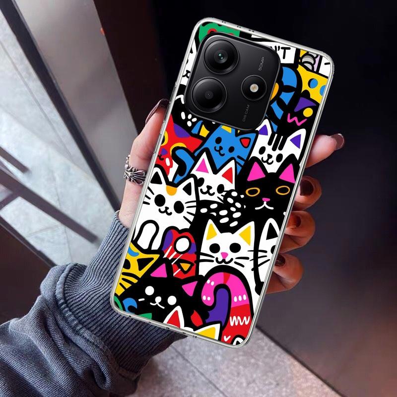 Graffiti Fashion Cool Phone Case For Xiaomi Redmi Note 15 14 14S 13 12S 12 Pro Plus 11S 11 10S 10 4G Cover 11E 11T 5G Print Fund