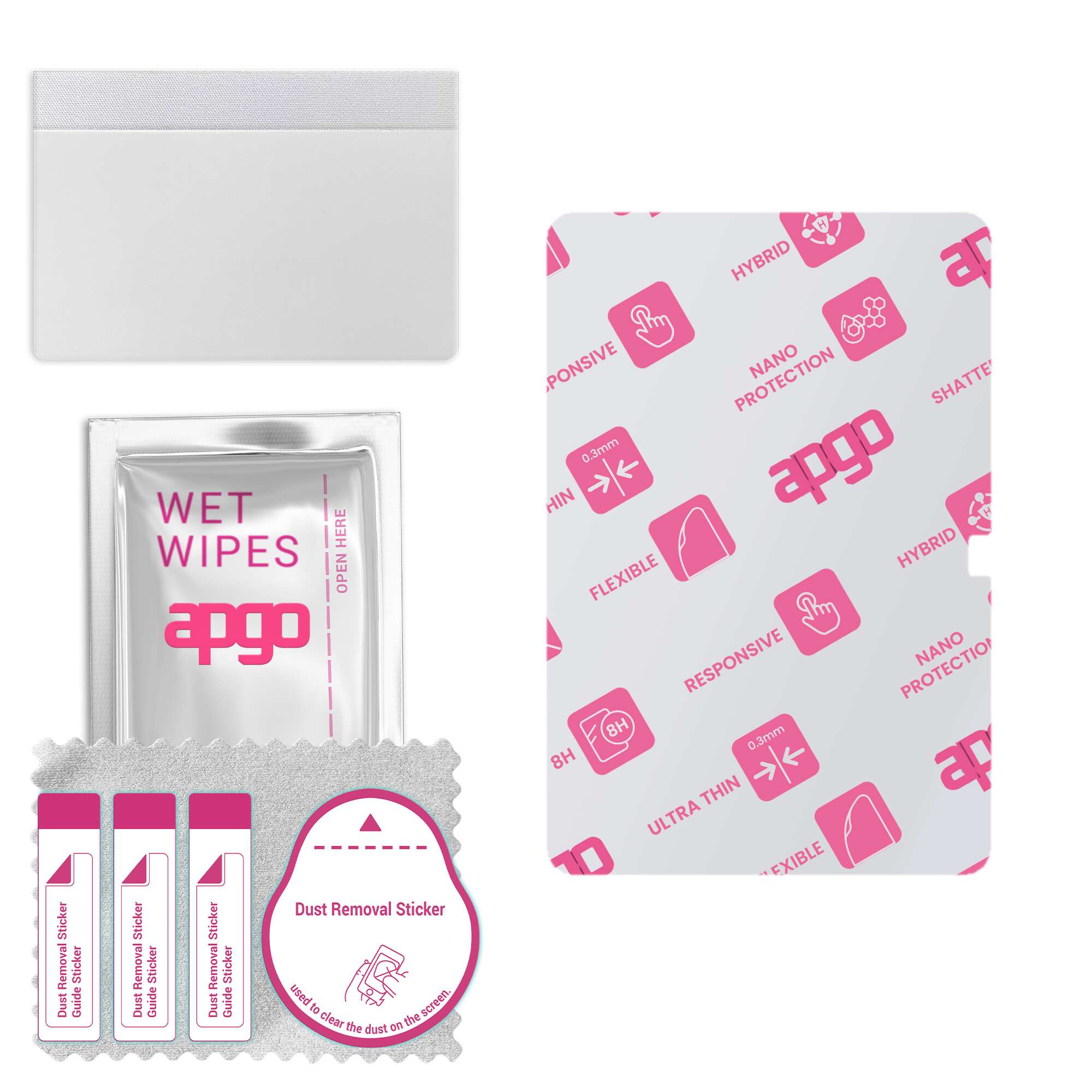 

apgo Ultra-Clear Hybrid protective glass compatible with TCL Tab 10 Gen 2, flexible nano glass, great replacement for tempered glass, scratch-resistan