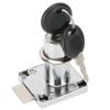 3Pcs Set Desk Drawer Lock with Keys Office Cabinet Wardrobe Door Lock Hardware Accessory