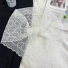 Embroidery Lace Scarf Hollow Out Hair Scarf Headband Vintage Foulard Bandana  for Women