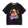 Totally Spies Cartoon Print Children's T-shirt 100%Cotton Tees Streetwear Boys Girls Short Sleeve Casual Kids Top Summer Toddler