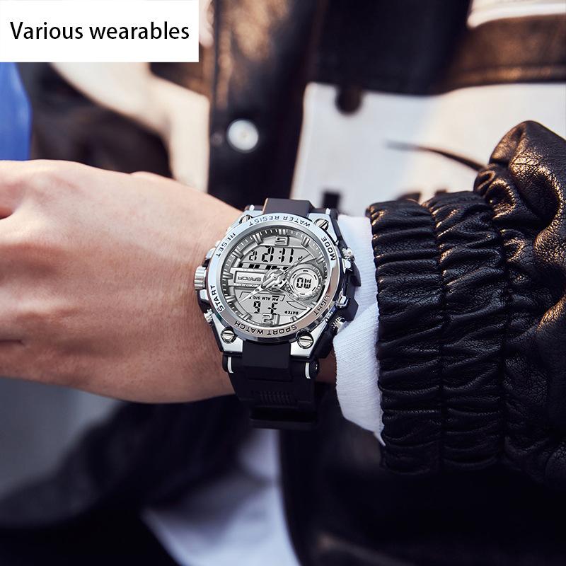 New Watch Student Sports Watch Korean Version Simple Temperament Waterproof Electronic Watch Trend Ins Wind