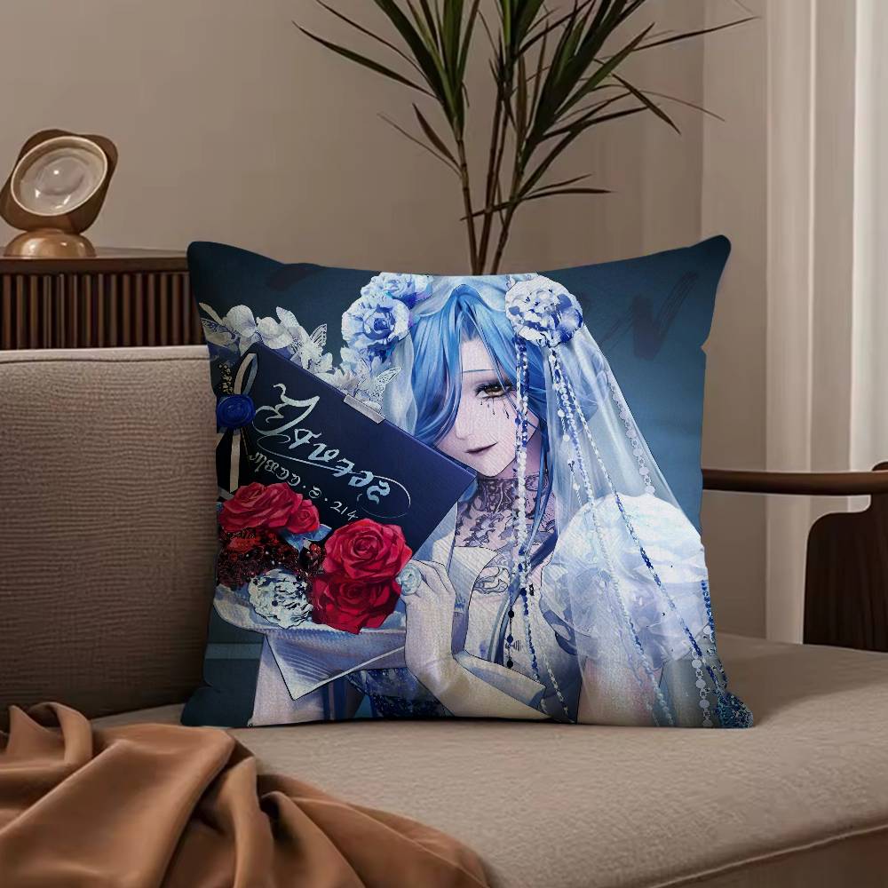 

Hot Games P-Path to N-Nowhere Pillow Case Anti-dustmite Pillowcase Invisible zipper silky short plush Sofa cushion cover 30X30cm