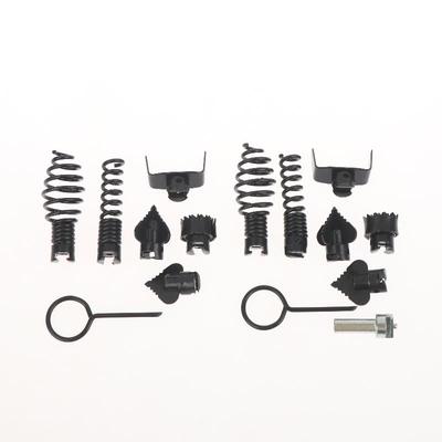 7/8Pcs Drain Cleaner Machine Combination Cutter Head Tool Cutting Head Tool Home Toilet Bathroom Bath Bathtub Accessories