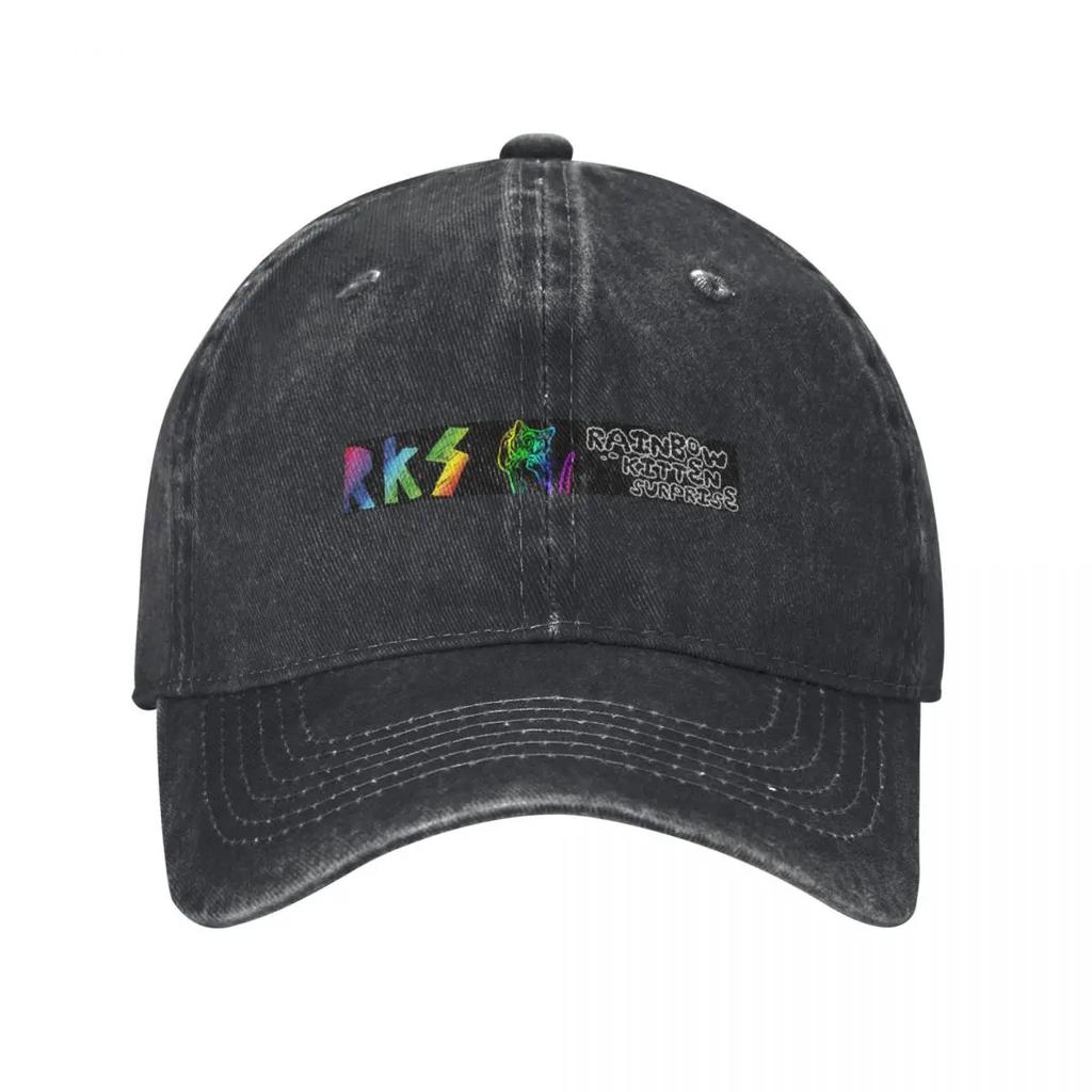 Chaton arc-en-ciel surprise Casquette de baseball bonnets d'hiver pour unisexe Casquette militaire unisexe Casquette de soleil Casquette personnalisée unisexe Femmes de luxe