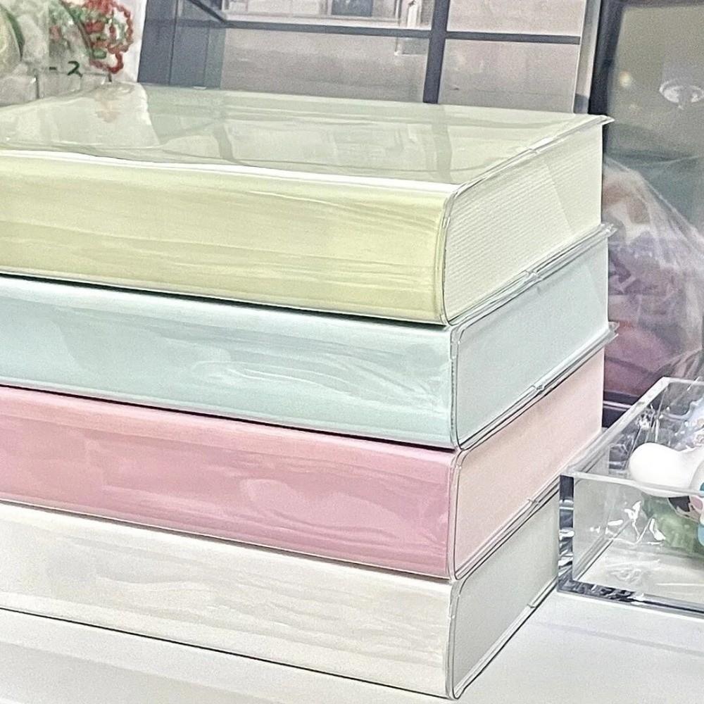 Paper A6 Notebook Transparent Cover Journal Handbook Ins Student Notepad  Office School Supplies