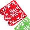 Day Of The Dead Decoration Hollowed Out Square Garland Plastic Bunting Banners Multicolor Mexican Banner Holiday Art Decoration