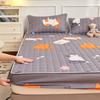 New Thicken Quilted Mattress Cover King Bed Fitted Bed Sheet Anti-Bacteria Mattress Topper Air-Permeable Bed Pad (No Pillowcase)