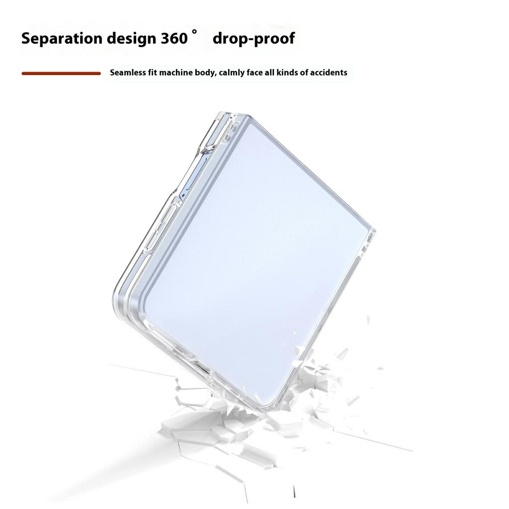 For Samsung Galaxy Z Flip7 5G Clear Case Anti-Drop Hard PC Phone Cover