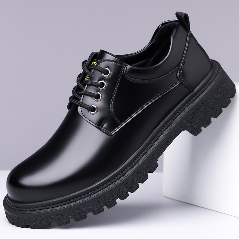 

Мужская деловая обувь Весна Осень Новая Формальная Кожаная обувь Повседневная Модная Спортивная обувь Социальная Элегантность Трендовая Обувь на плоской подошве Zapatos 38 чёрный