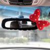 1 PC Car rearview mirror decorative cover cute bow car interior rearview mirror protective cover electric car ornaments