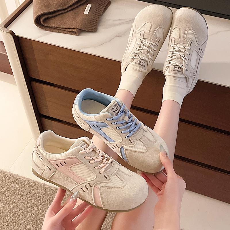 Fashion 2025 Female Early Spring New Internal Increase Puff Big Head Leisure All-match Sports Female Board Shoes