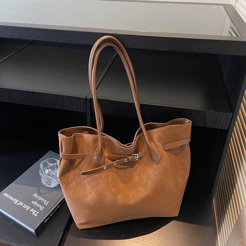 Deerskin pattern handbag large capacity tote bag fashionable new commuter bag shoulder bag underarm women's bag