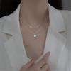 925 Sterling Silver Zircon Pendant Necklace Necklace Women Fashion Jewelry