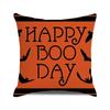 Halloween Decorative Cushion Cover Pumpkin Bat Wizard Ghost Pillowcase Suitable for Home Living Room Sofa Room Decoration
