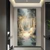 Copertura per Porta Scena Invernale con Neve Sfondo Fotografia Foresta Bianca Forniture Decorazioni Festa di Natale Interno Esterno