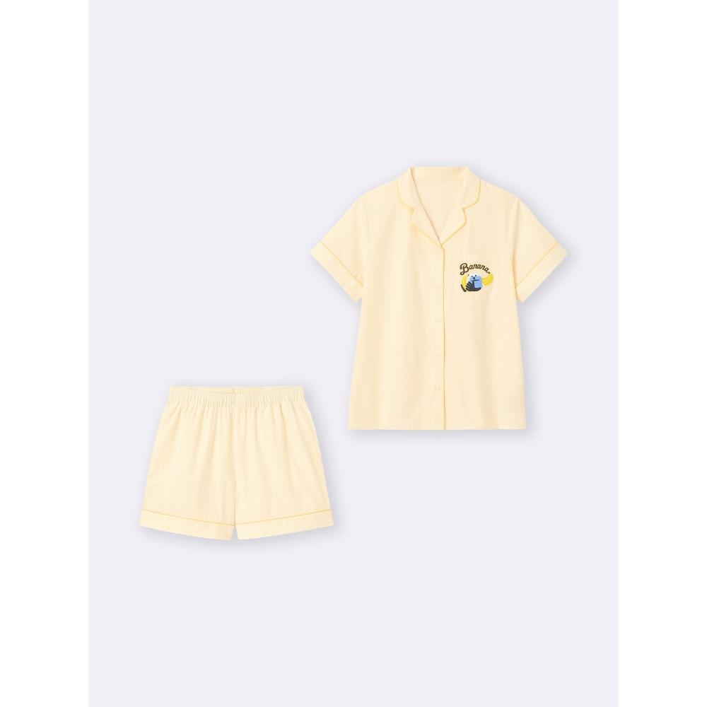 GU by Uniqlo Cotton Pajamas  Short Sleeve   Shorts  Puppet Seung Sun