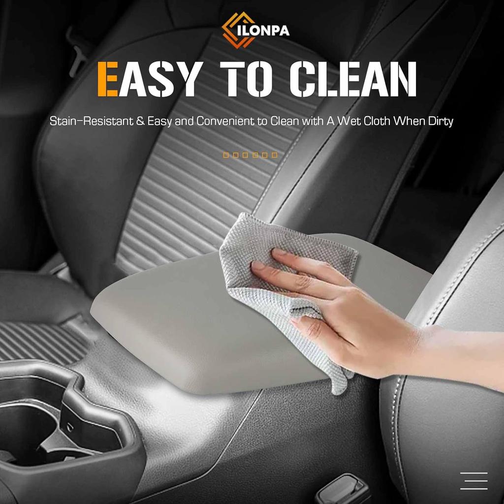 Grey Center Console Armrest Lid Cover Armrest Box Cover w/Base Compatible with 2008 2009 2010 2011 2012 2013 2014 Toyota Highlander