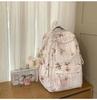 Schoolbag new high-value national tide ancient style fresh and sweet backpack junior high school students lightweight spring outing travel