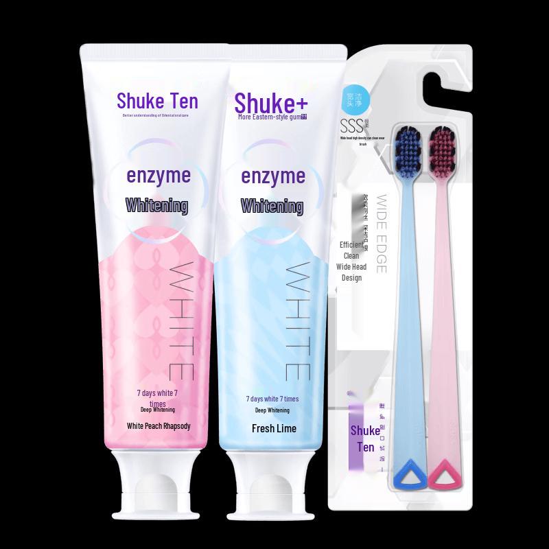 Shuke Enzyme Whitening Toothpaste - Lime & White Peach Flavor