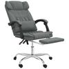 Vidaxl Foldable Massage Armchair, Dark Gray, Fabric Upholstered