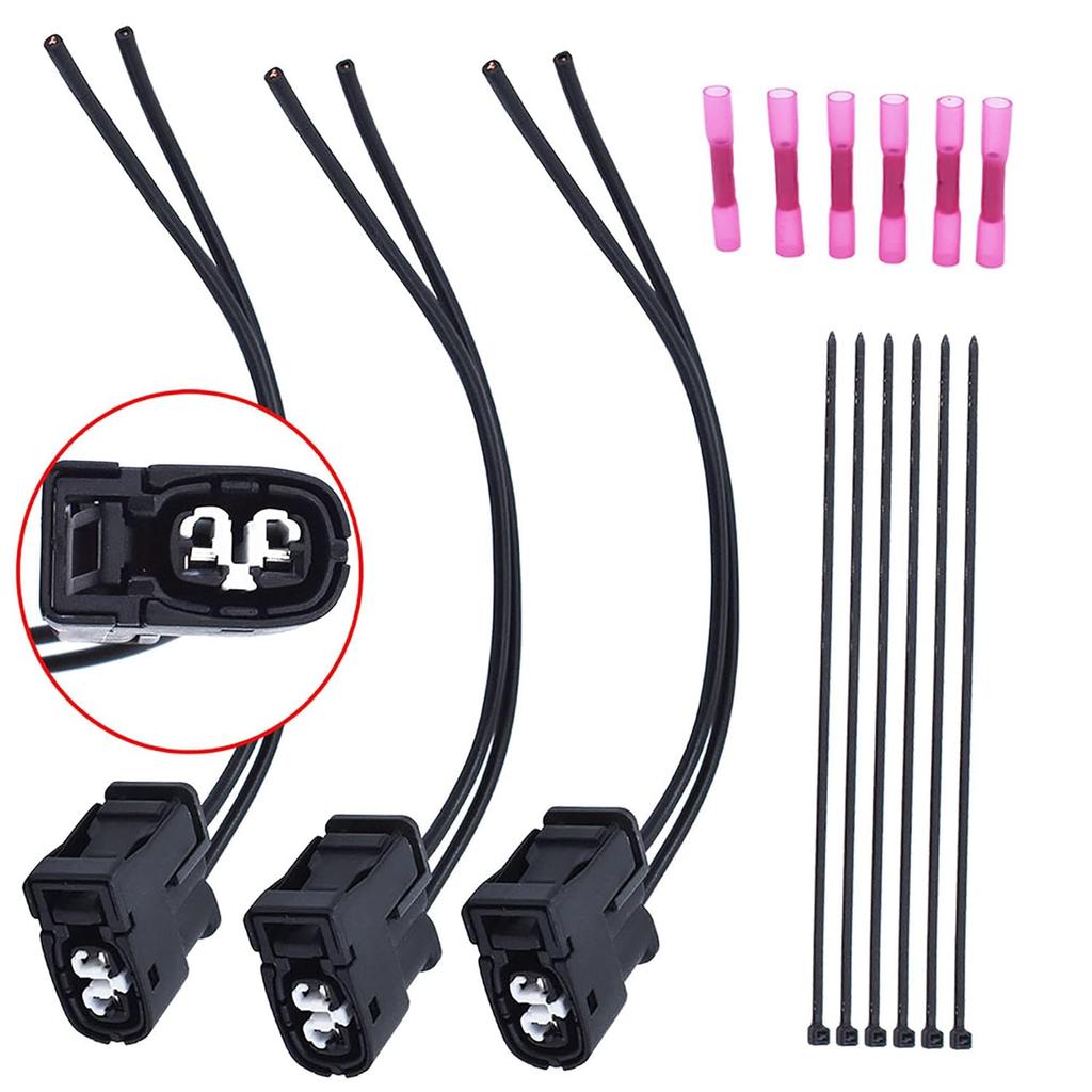 3 Piece of Ignition Coil Connector Plug Harness Pigtail with Wires HGHS-010 Replacement for Toyota Chaser Supra Soarer Verossa Crown Aristo Lexus
