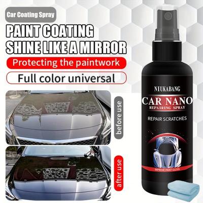 High Protection Fast Coated Car Nano Spray with Towel Eco-friendly Ultra-hydrophobic Effective Scratch Repairing Car Coating Spray