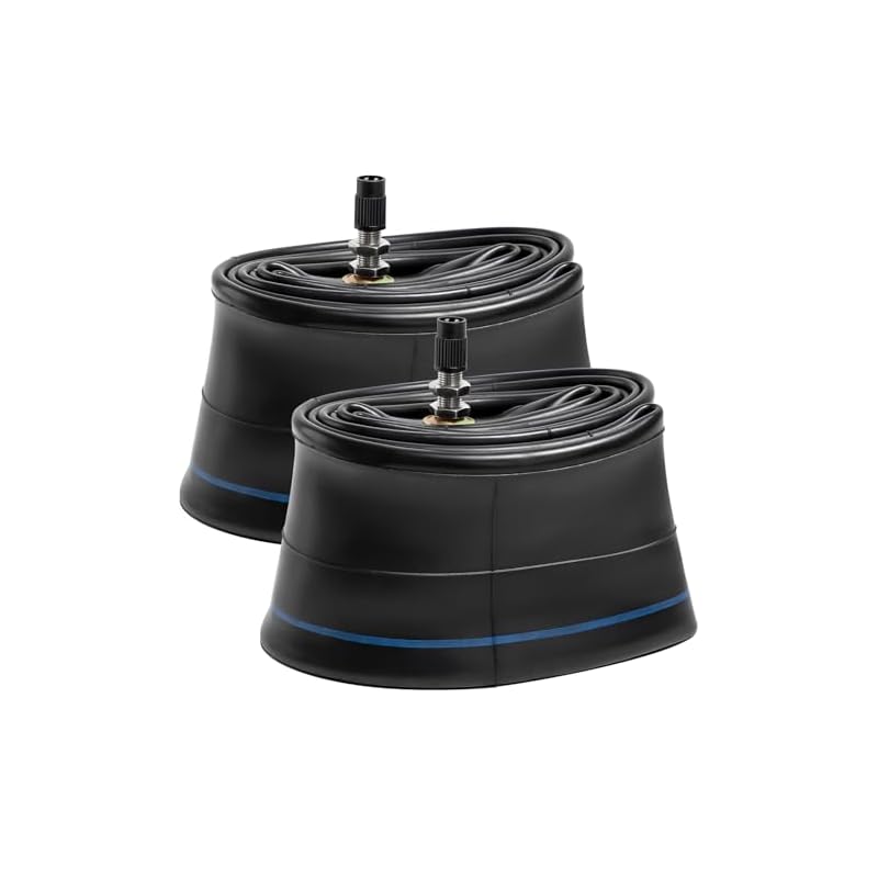PaoWin 2-Pack, 2.25-17 Tube, Thick Wall, Sturdy, TR4 Valve, 2.50-17 Tube, 2.25/2.50-17 70/100-17 Tire Tube, Applicable to 2.25-17 2.50-17 70/100-17