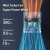 Portable Handheld Fan Adjustable 1-100 Speeds USB C Rechargeable LED Display with 3000mAh Battery Outdoor Travel Camping Fan