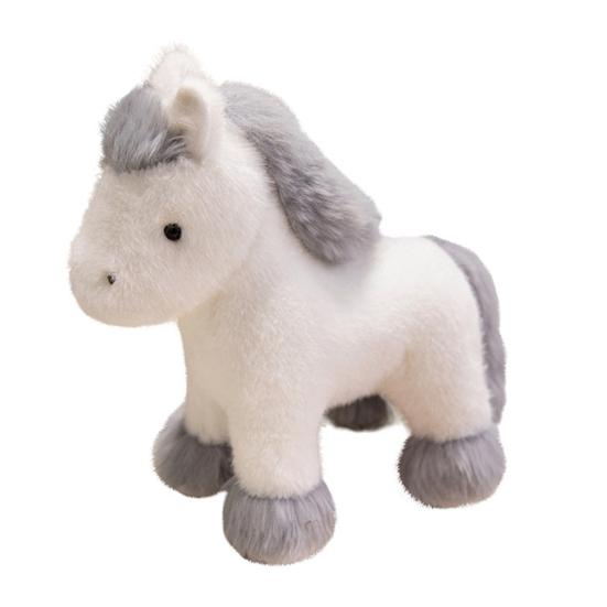 Little Pony Plush Toy Adorable Foal Stuffed Animal Doll Soft Realistic Horse Plushie Christmas Birthday Gifts for Children Friends Family