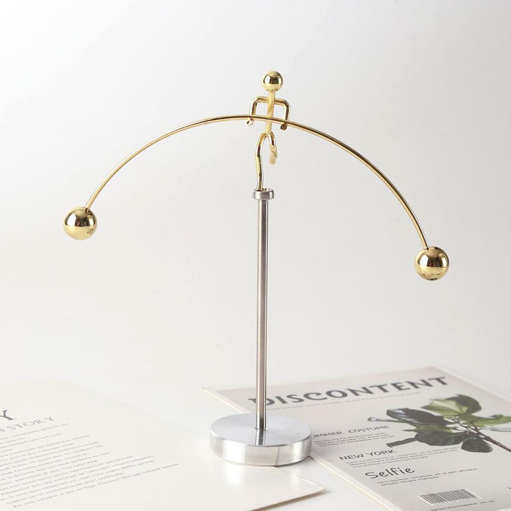 Dynamic Balancing Instrument Weightlifting Tumbler Balancing Apparatus Micro Model Home Desktop Science Decor Ornament