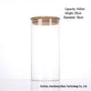 Borosilicate Glass Storage Jar with Bamboo Lid - Ideal for Grains, Seasonings, Candy, or Tea.