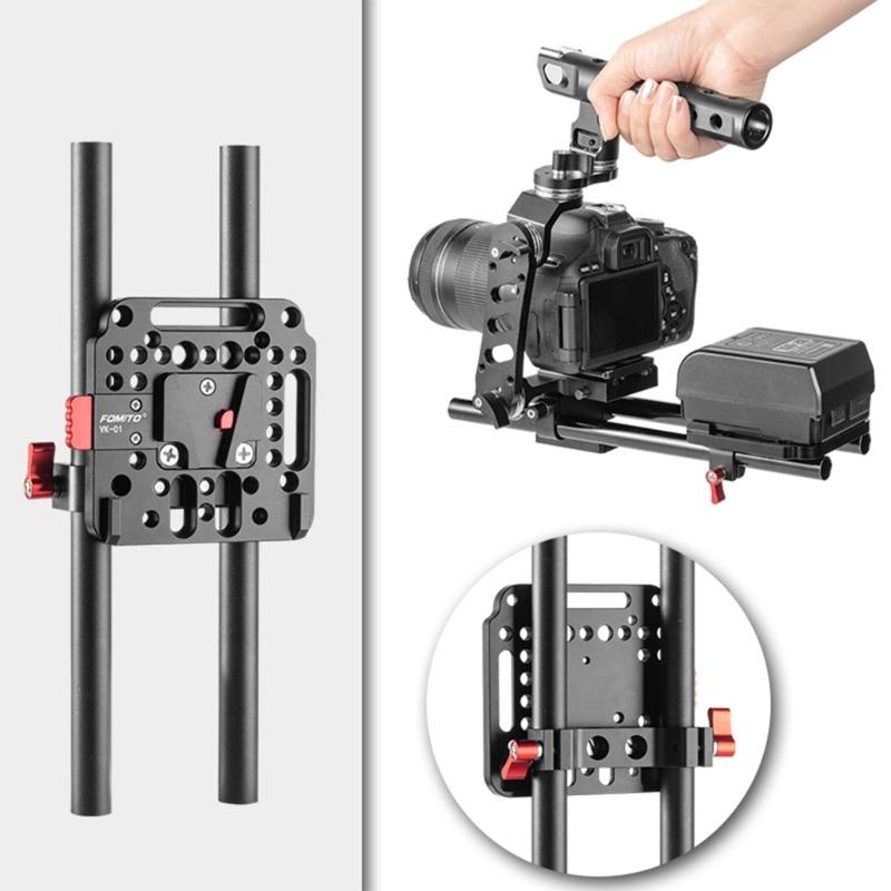 Lightweight 15mm Railblock 15mm Rod Clamp with 1/4inch Thread for 15mm DSLR Camera Rig Shoulder Support Rail Systems