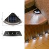 Solar Powered Step Lights Outdoor Garden Staircase Patio Walkway LED Decorative Lights Waterproof for Home Steps Outdoor Light