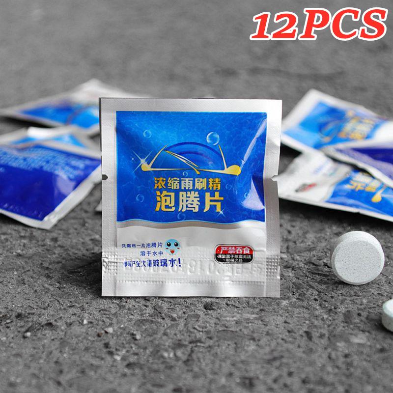 12PCS/1 Package Car Solid Wiper Fine Windshield Washer Tablets