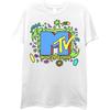 T-shirt męski MTV z logo, styl retro z lat 90.