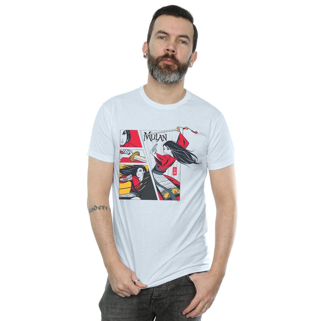 Disney Mens Mulan Movie Comic Style T-Shirt
