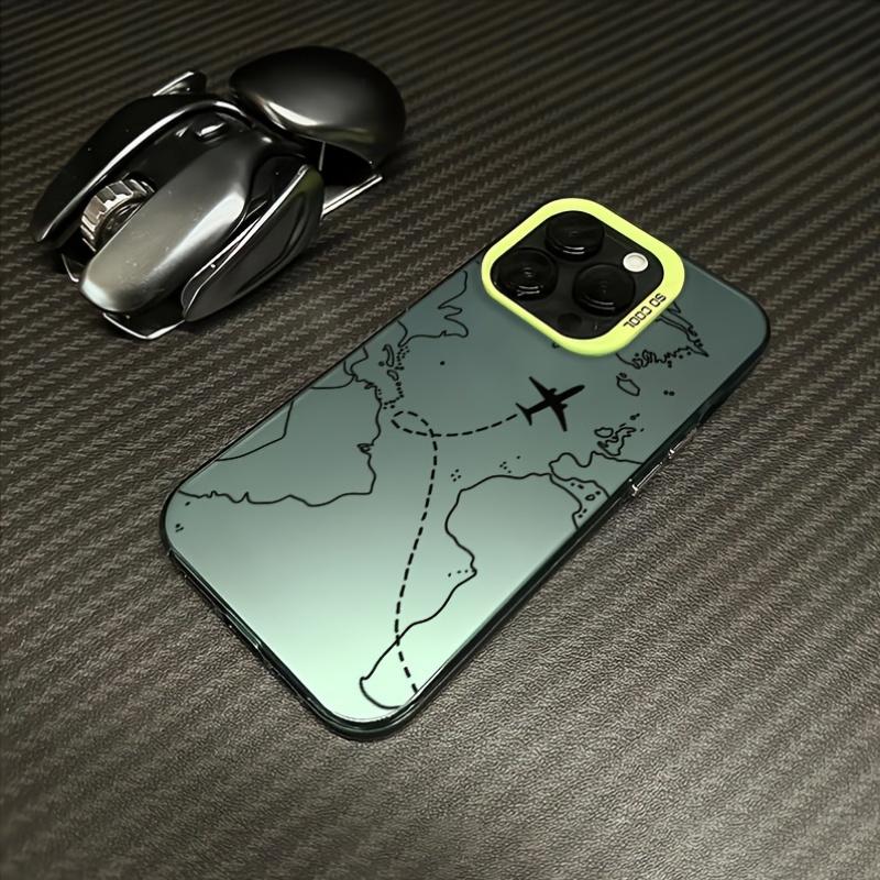 Travel-Inspired Airplane Route Design Case for iPhone 15 14 13 12 11 Pro Max XS X XR 7 8 15 Plus SE 2022 Shockproof Bumper Cover