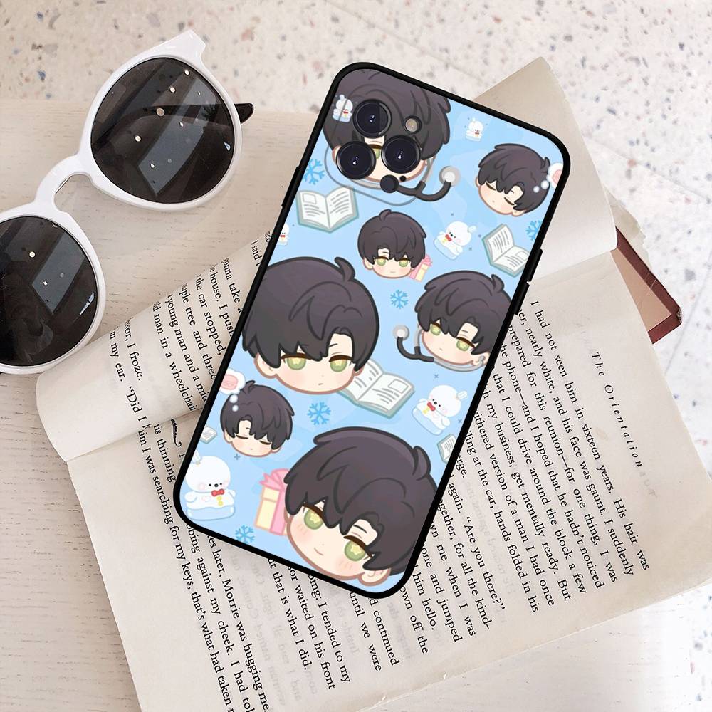 

Game Love And Deepspace Phone Case For IPhone 17 16 15 14 13 12 11 Pro Max Plus Mini Silicone Black Cover iPhone 17 Pro
