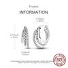 Triple Layered Hoop Earrings 925 Sterling Silver Pave CZ Multi Row Hypoallergenic Sparkling Statement Earrings Gift for Women