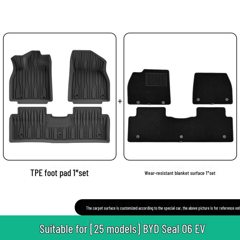 TPE Floor and Trunk Mats for 25 BYD Seal 06 EV Models