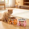 Detachable Pet High Footed Bowl Protect Cervical Spine Dog Drinking Bowl  Pet Feeding