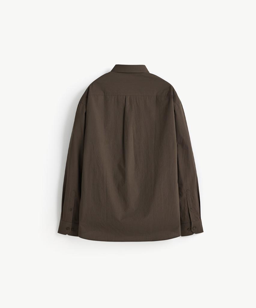 STCO Vibe Shift High-Density 100% Cotton Bio-Washed Shirt_Brown (Semi-Oversized Fit)_Ldsxa64Osh