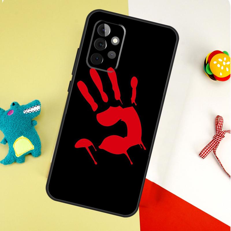 Bloody Hand For Samsung Galaxy A54 A34 A14 A55 A35 A15 A53 A33 A13 A05 A06 A16 A22 A32 A52 Phone Case
