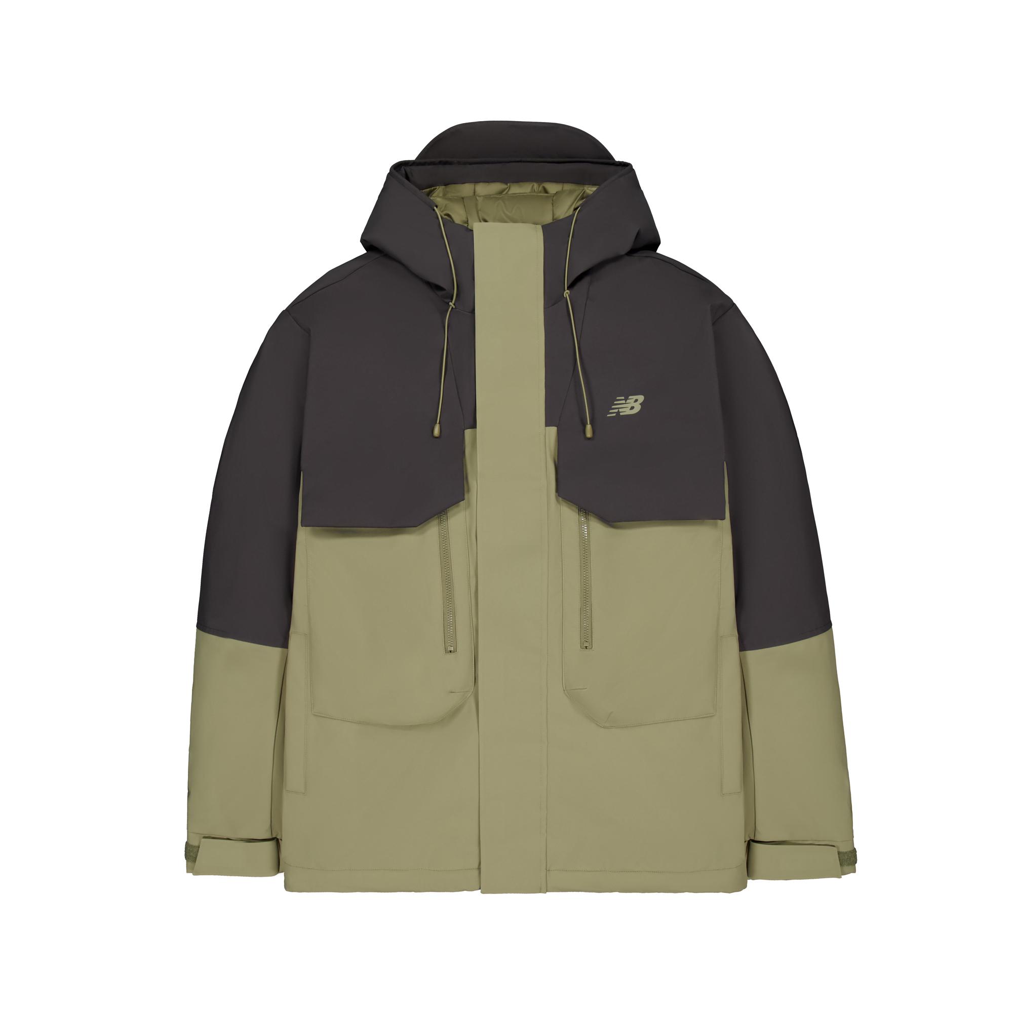 New Balance Down Jackets Men s Hooded Moderate Puffer Jacket AMJ54307-CGN M