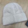 Fashion commuter style men's and women's knitted hats solid color warm eversion jacquard thickened wool hat outdoor hat