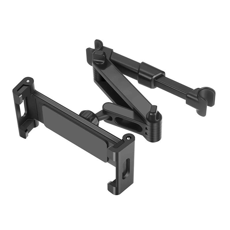 Universal Car Headrest Tablet & Phone Holder: Retractable, Foldable, Rear-Seat Mount